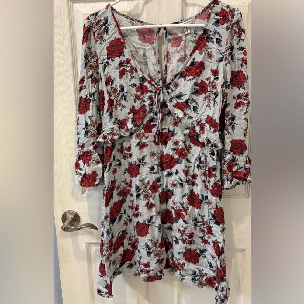 American Eagle Outfitters Light Blue‎ Floral Dress